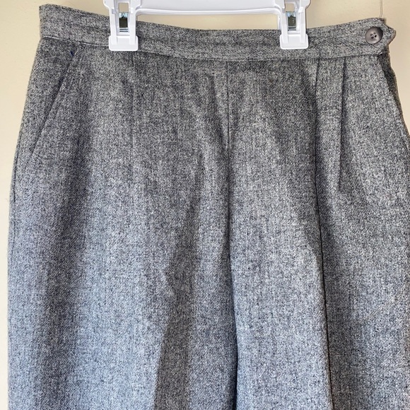 VINTAGE Grey Wool USA Made Classy Dress Trousers Size 8 - Picture 2 of 10